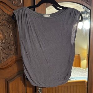 Free People Charcoal Muscle Tee